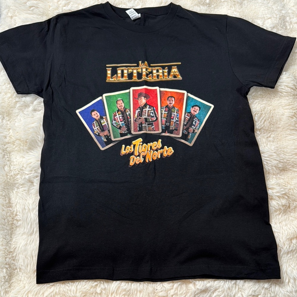 Los Tigres Del  Norte La Loteria Shirt Sz M